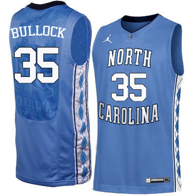 Men North Carolina Tar Heels #35 Reggie Bullock College Basketball Jerseys Sale-Blue